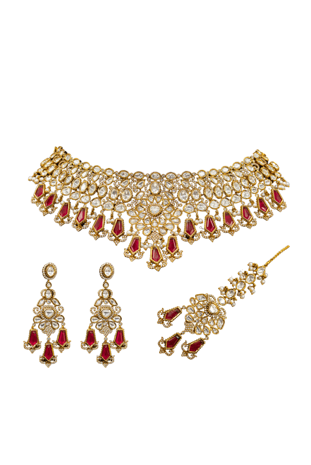 Royal Kundan Ruby Bridal Set