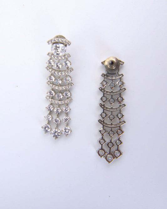 Elegant Cascading Net Drop Earrings