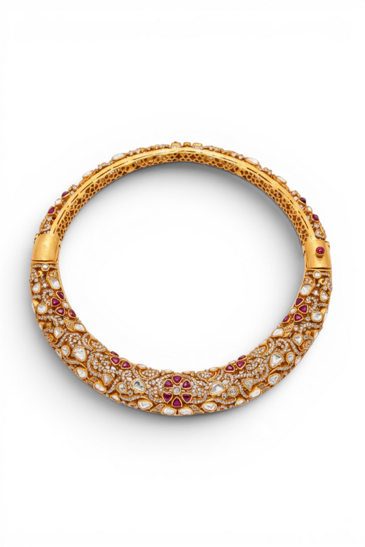 Ruby Polki Heritage Choker