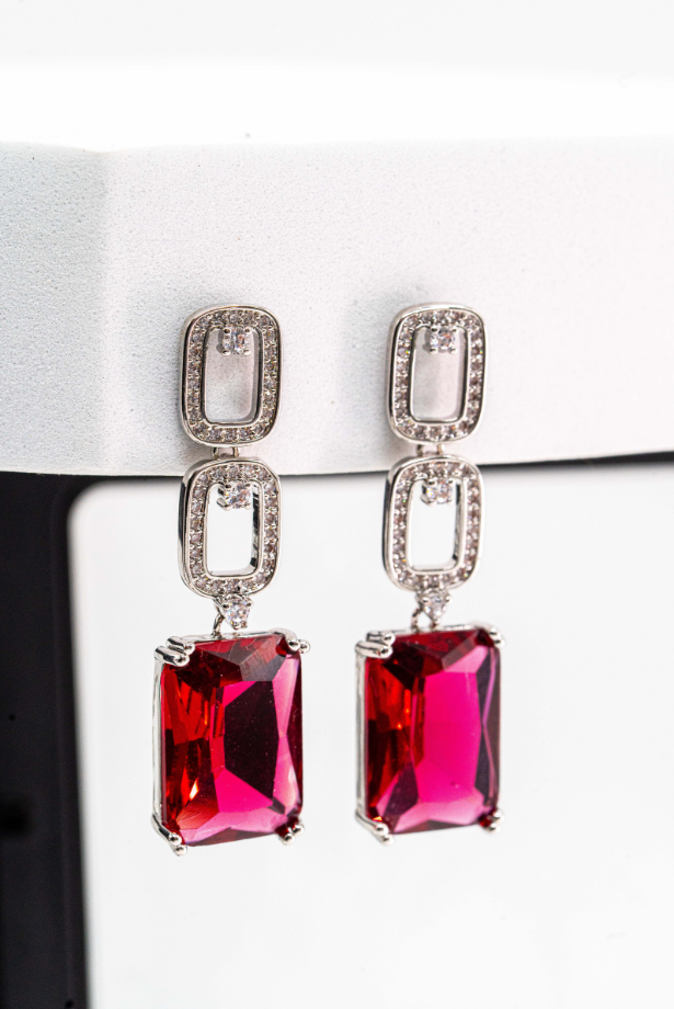 Multi Stone Cubic Necklace Set