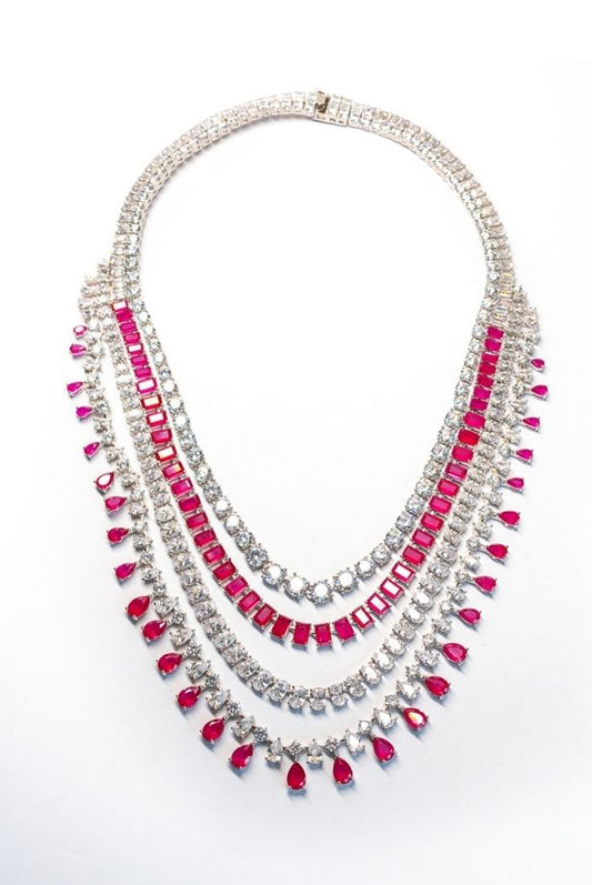 Ruby Royale Layered Necklace