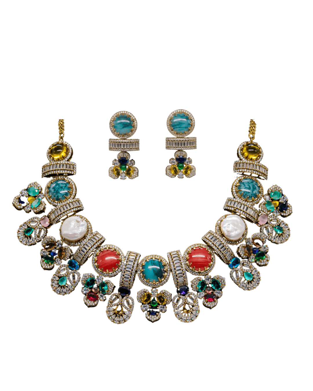 Baroque Multicolor Luxe Necklace Set