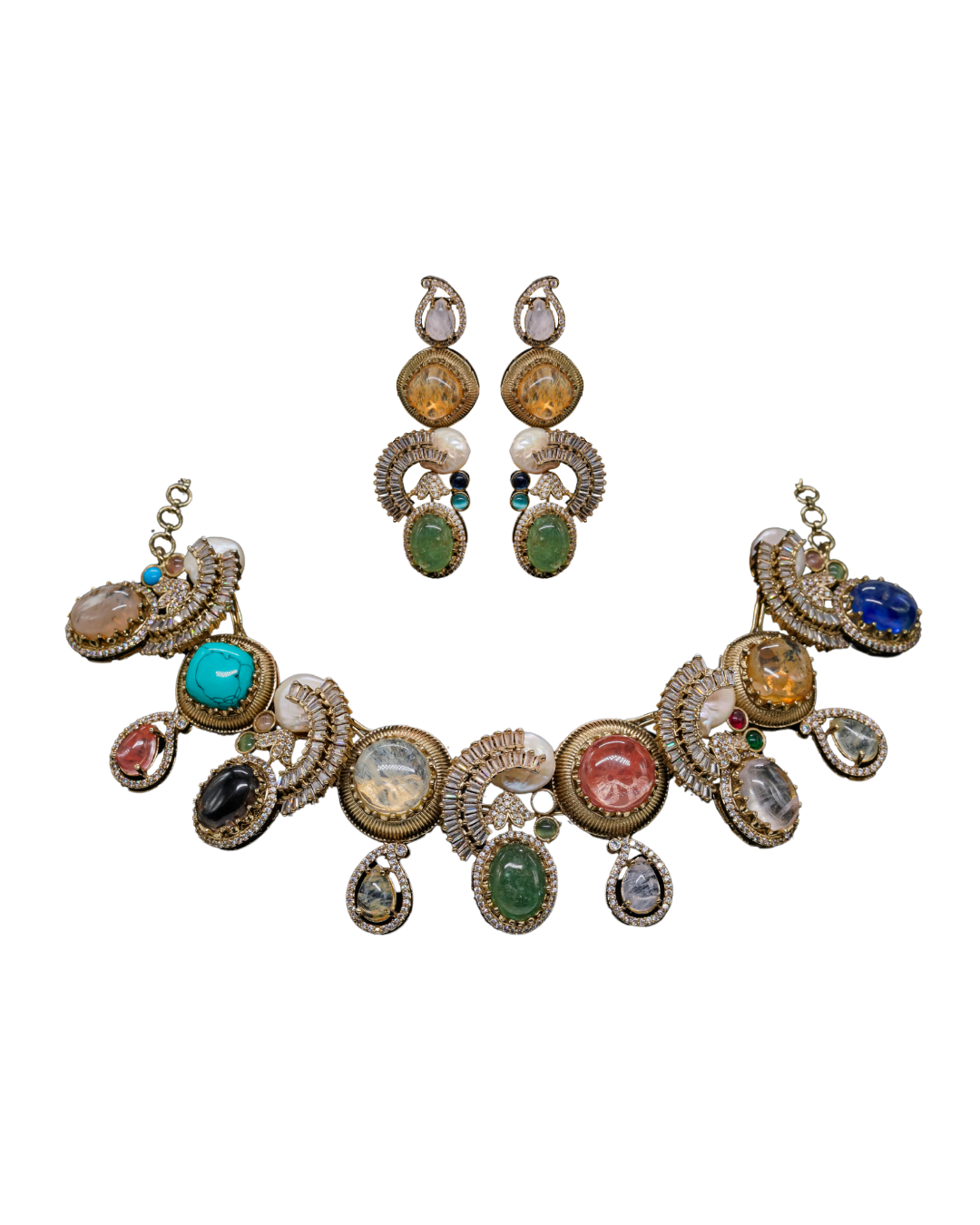 Temple Style Kundan Necklace – Indian Luxury