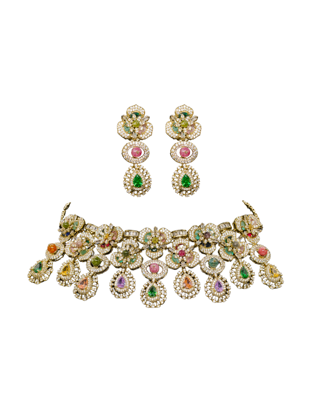 Kundan Jadau Necklace Set – Indian Luxury
