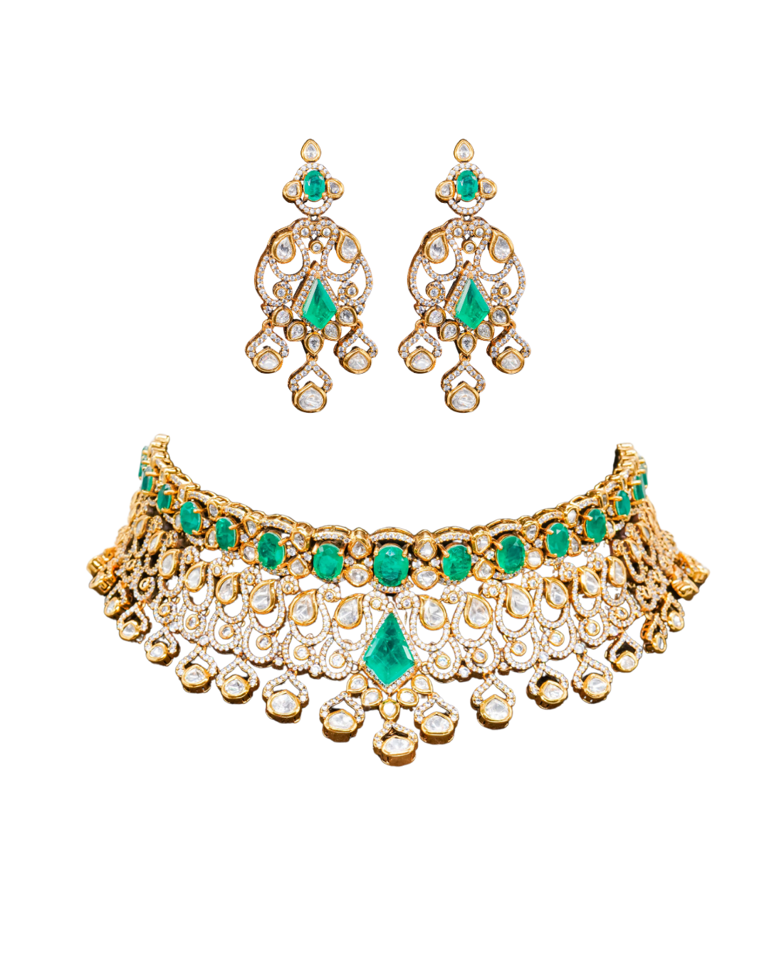 Temple Style Kundan Necklace – Indian Luxury