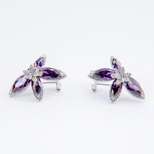 Améthyste Royale Bloom Earrings