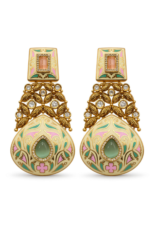 Pastel Palace Meenakari Bridal Set