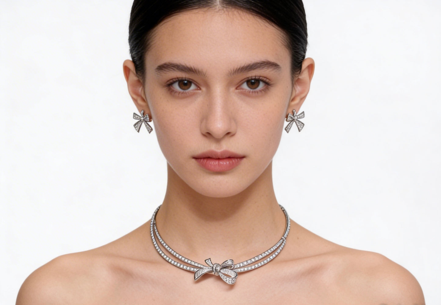 Ribbon Bow Necklace