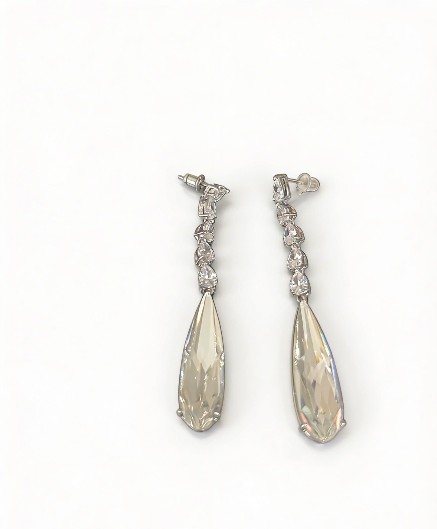 Crystal Veil Drops Earrings