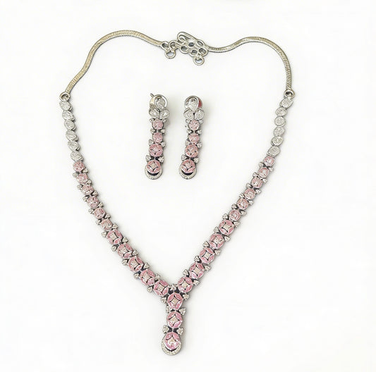 Rose Quartz Glow Set Necklace