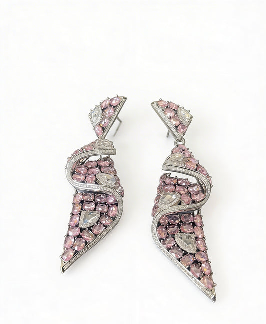 Blush Prism Drop Earrings