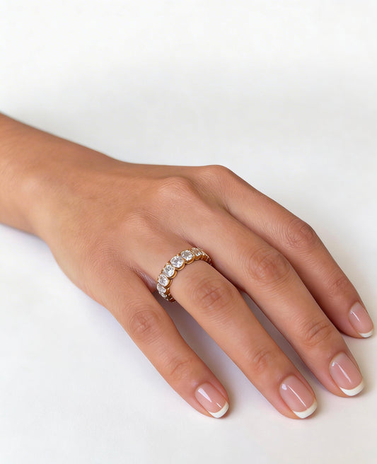 Crystal Elegance Stack ring set