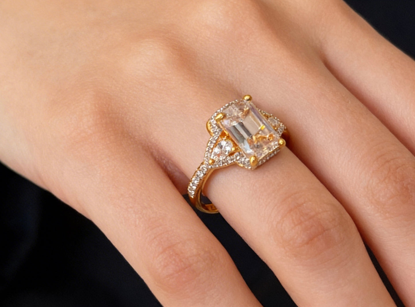 Crystal Elegance Stack ring set