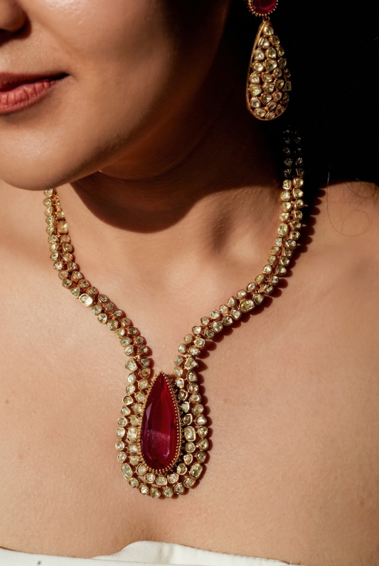 Noor-e-Rajwada Bridal Polki Choker