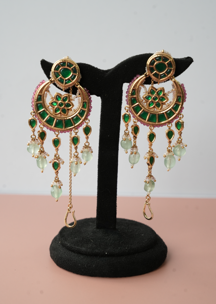 Emerald Kundan Choker Necklace