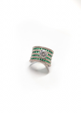 Aveline Slim Ring - Emerald Stone