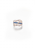 Aveline Twist Ring - Sapphire Stone