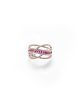 Aveline Twist Ring - Ruby Stone