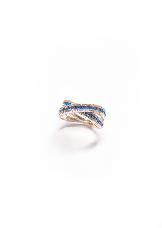 Aveline Slim Ring - Sapphire Stone