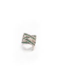 Aveline Ribbon Ring - Emerald Stone