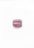 Aveline Accent Ring - Pink Stone