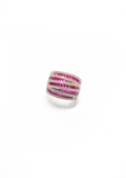 Aveline Stack Ring - Ruby Studded Stones