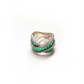 Aveline Cross Ring - Emerald Studded Stones