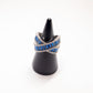 Aveline Cross Ring - Sapphire Stones