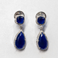 Celeste Drop Earring - Sapphire Toned Stones