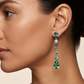 Aqua Cascade Statement Earring