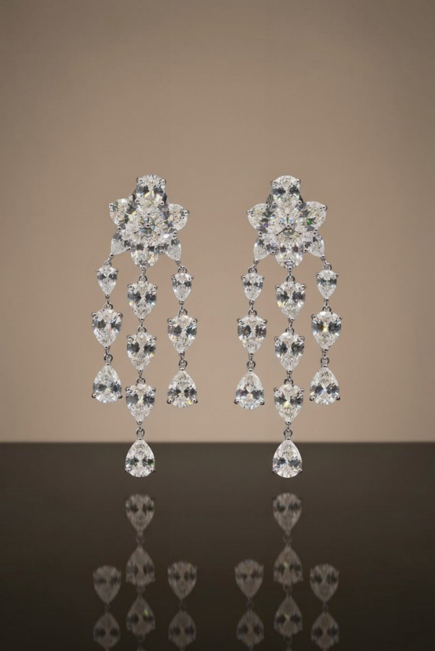 Cascade Fringe Chandelier Earrings