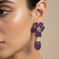 Amethyst Bloom Drop Earrings