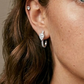 Pear Drop Huggie Hoops