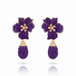 Amethyst Bloom Drop Earrings