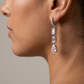 Élan Moissanite Drop Earrings