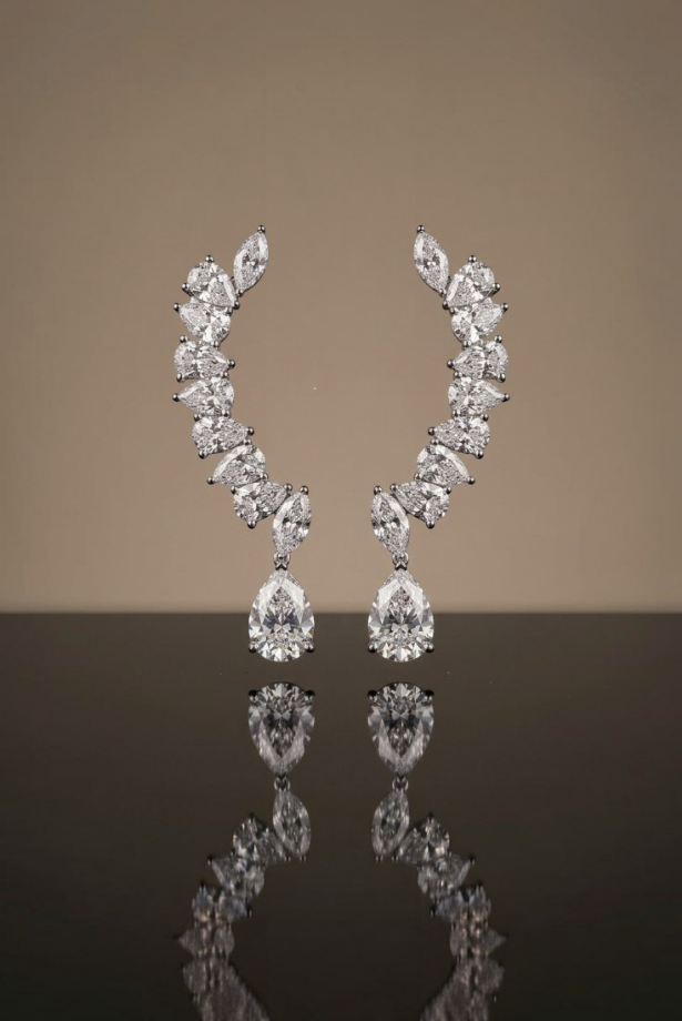 Floral Cascade Chandelier Earrings
