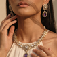 Amethyst Polki Necklace Set