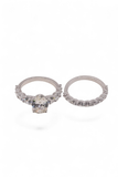Two Stone Bypass Statement Ring