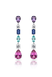 Multicolour Cascade Statement Earring