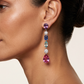 Multicolour Cascade Statement Necklace Set