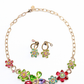 Floral Gardenia Multicolor Necklace Set