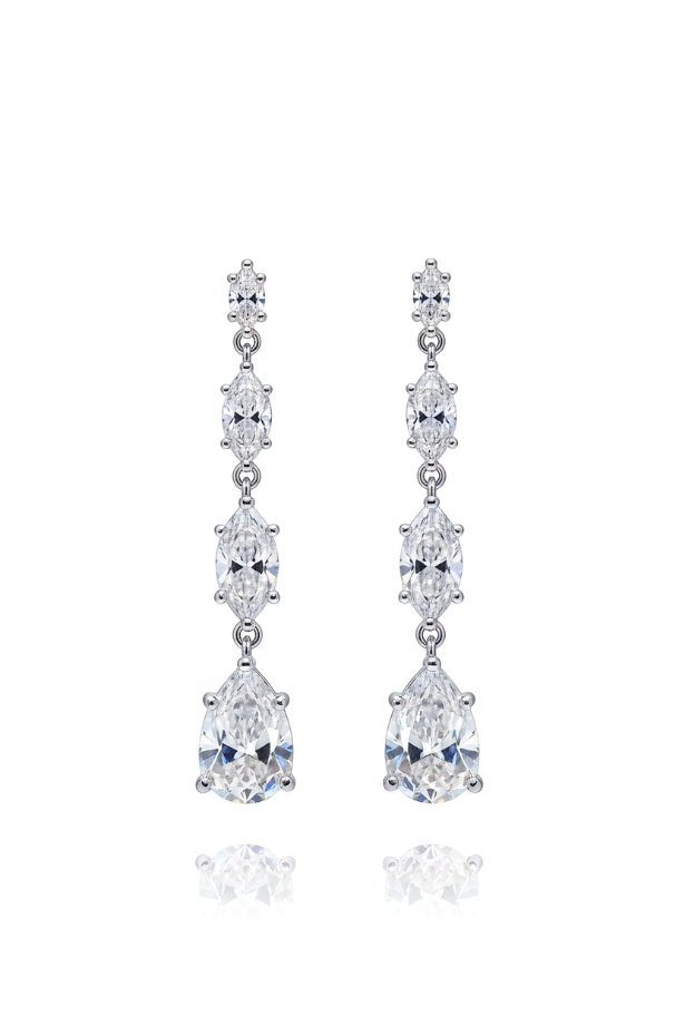 Amara Moissanite Drop Earrings