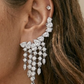 Marquise Fringe Chandelier Earrings