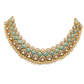 Celestial Mint Kundan Bridal Necklace Set
