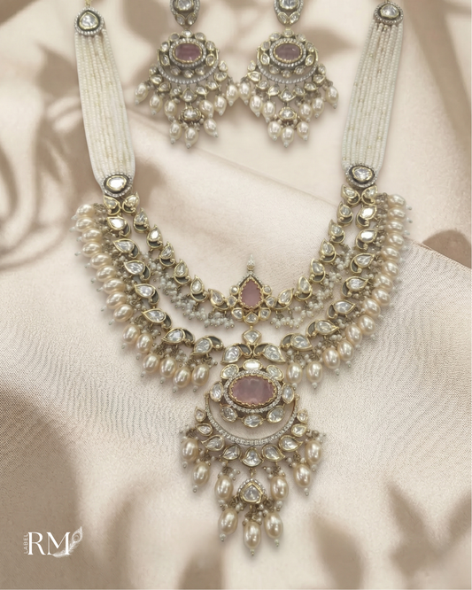 Pearl Heritage Polki Necklace Set
