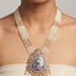 Amethyst Paisley Pearl Rani Haar Set