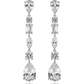 Diamond Cascade Statement Necklace Set