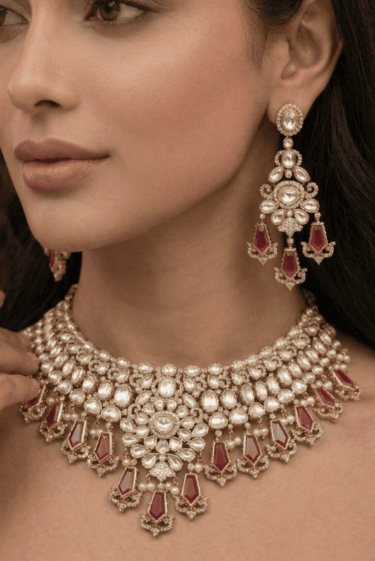 Royal Kundan Ruby Bridal Set