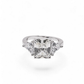 The Trinity Radiant — Radiant-Cut Diamond Three-Stone Ring with Trillion Side Stones