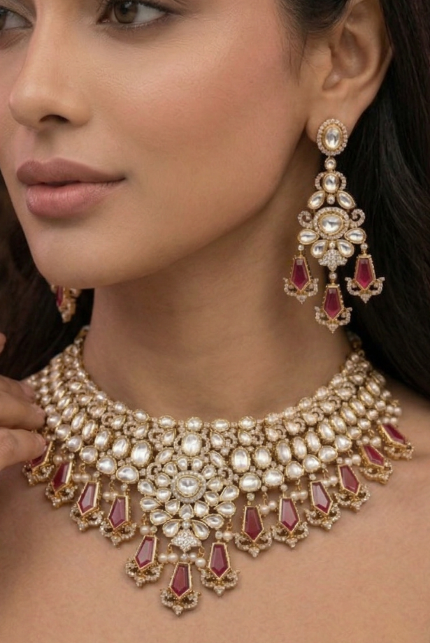 Heritage Bridal Choker Set – Indian Luxury